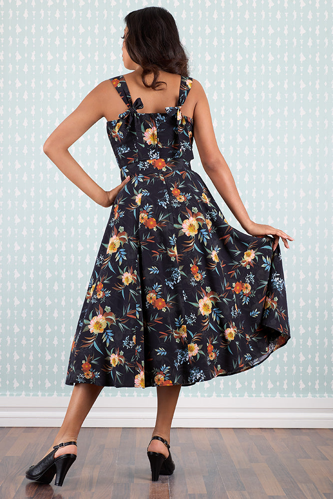 Vintage Sommerkleid Damen mit Swingrock und Gürtel