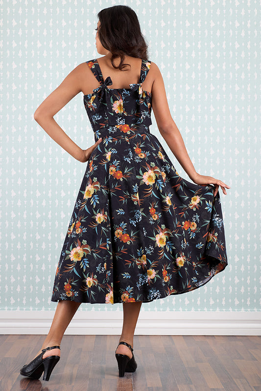 Vintage Sommerkleid Damen mit Swingrock und Gürtel