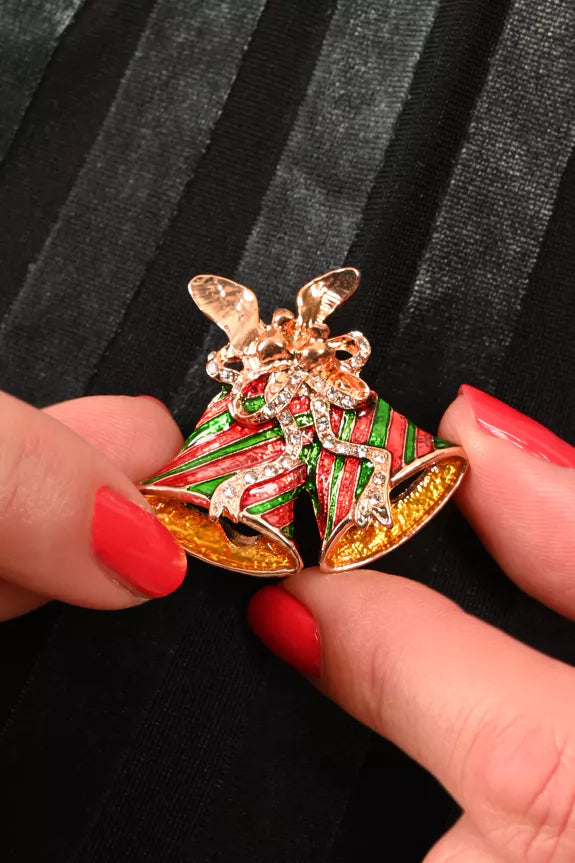 Weihnachtsbrosche - X-mas Bells - Dotty&Dan