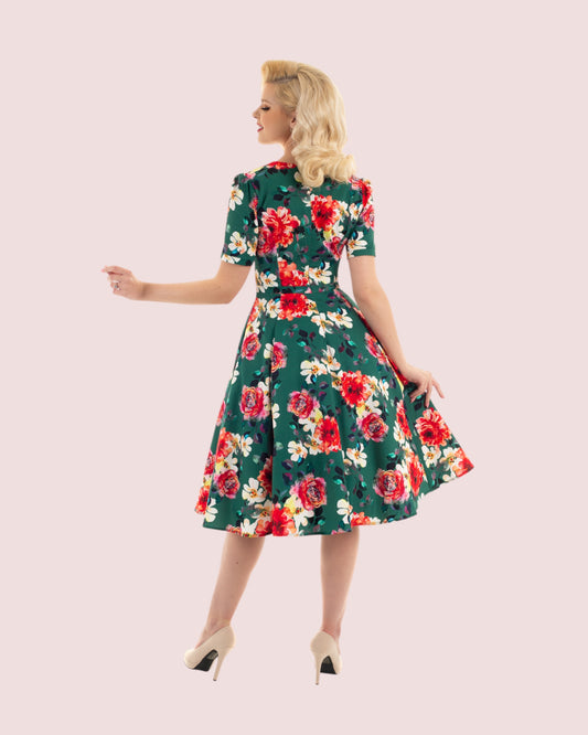 Pamela Swing Kleid - green - Dotty&Dan