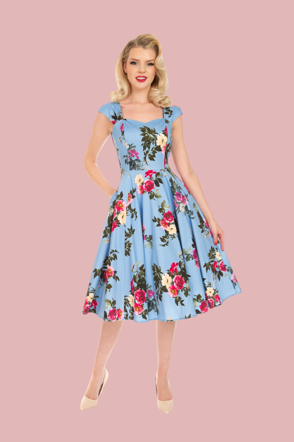50s Retro Vintage Kleid- Jolene Swing Floral - Dotty&Dan