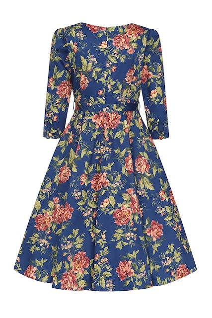 Damen Kleid im 50er Jahre Stil mit Blüten