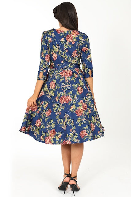 River Floral Swing Dress mit Blumenprint
