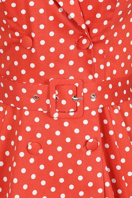 Swingkleid Polka Dot Hannah - red - Dotty&Dan