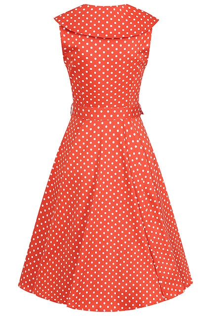 Swingkleid Polka Dot Hannah - red