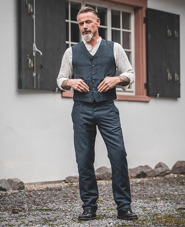 1923 Buccanoy Pant Chicago blue - Dotty&Dan