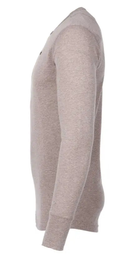 1927 Henley Shirt long sleeve - fog brown - Dotty&Dan