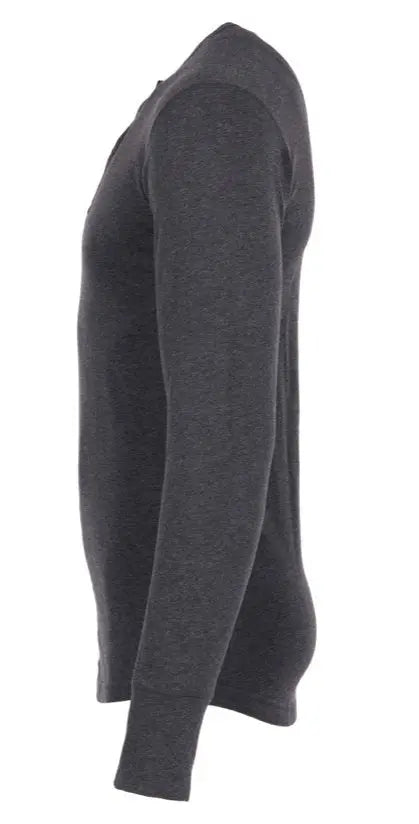 1927 Henley Shirt long sleeve - grey melange - Dotty&Dan
