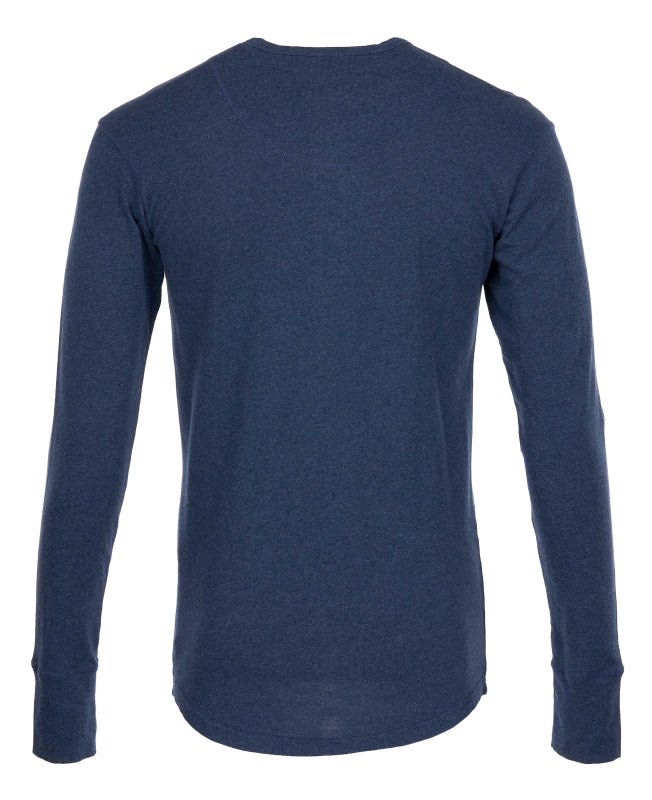 1927 Henley Shirt long sleeve - indigo melange - Dotty&Dan