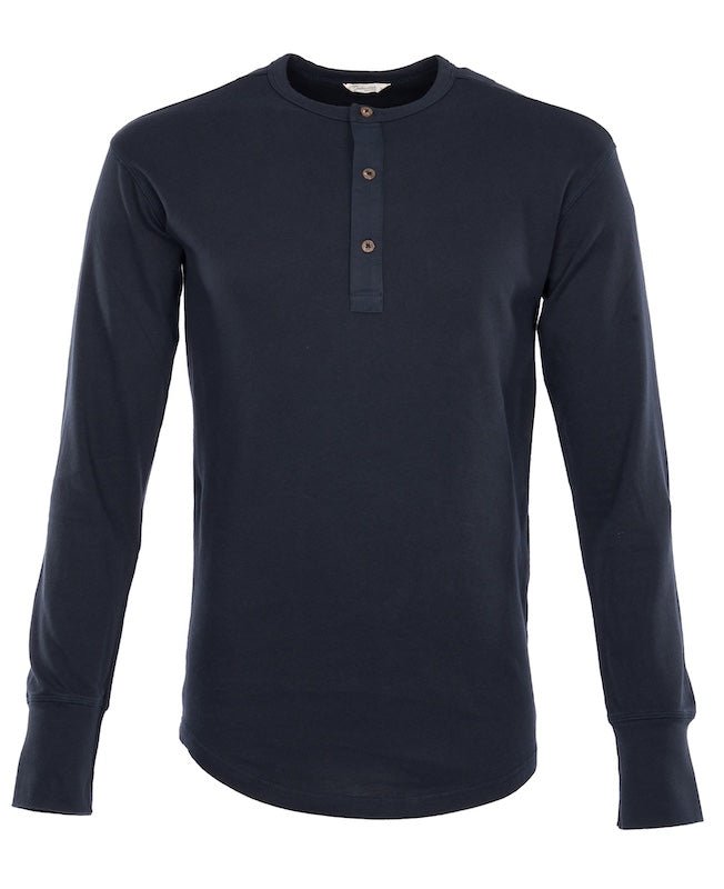 1927 Henley Shirt long sleeve -mojave blue - Dotty&Dan