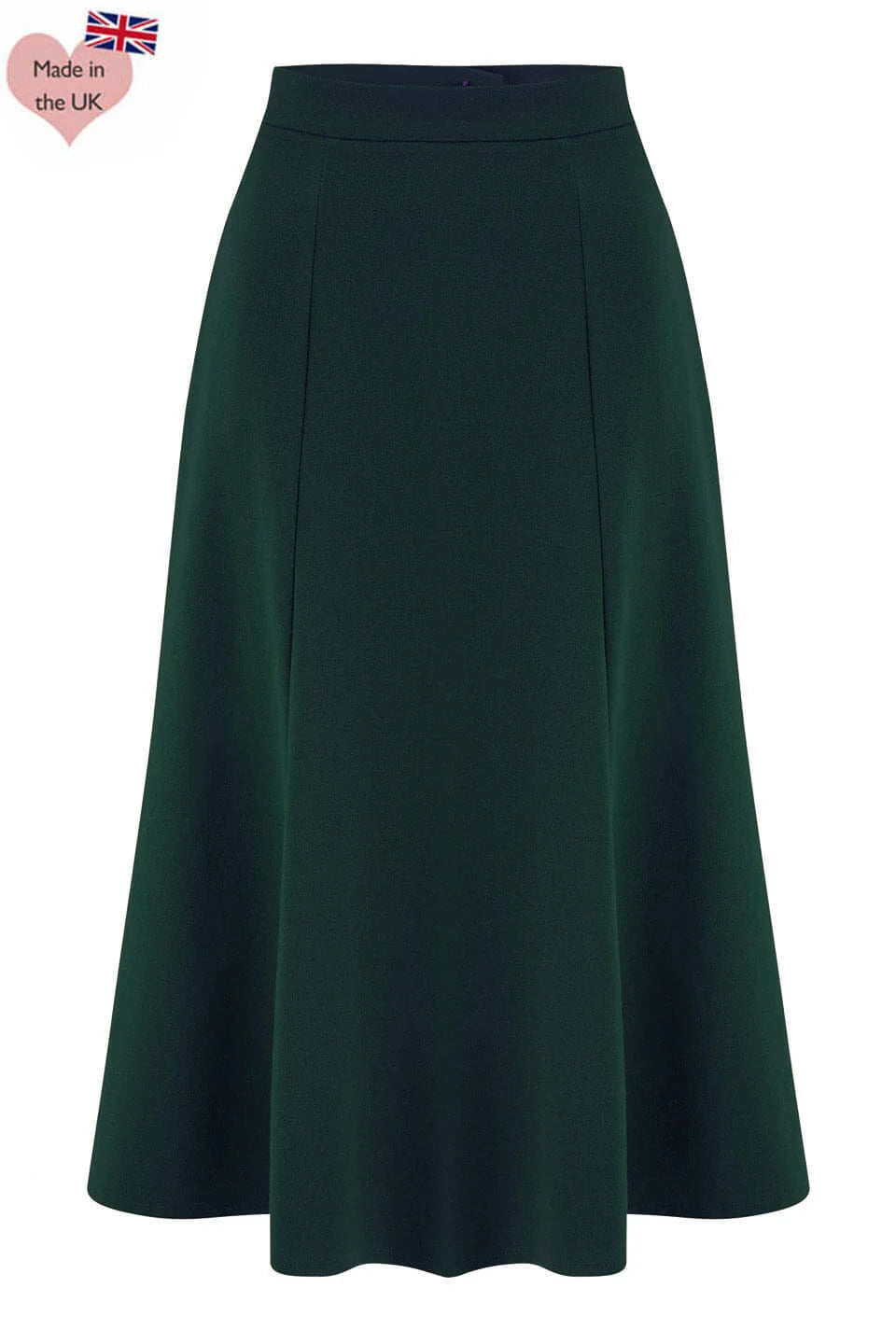 Weekend Doll Bette Midi Skirt Bottle Green dunkelgrüner Midi Rock im 1930er Jahre Stil