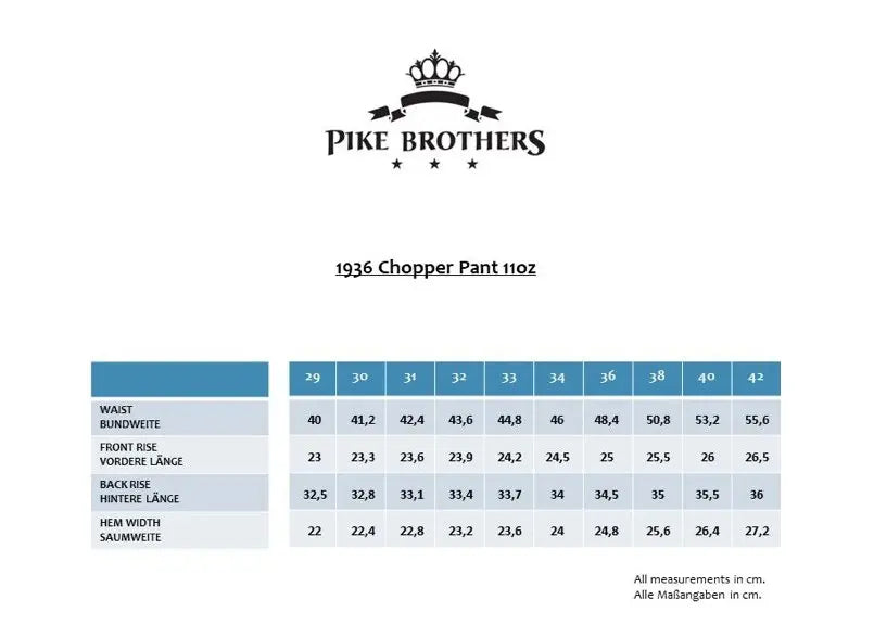 1936 Chopper Pant - 11oz metal - Dotty&Dan