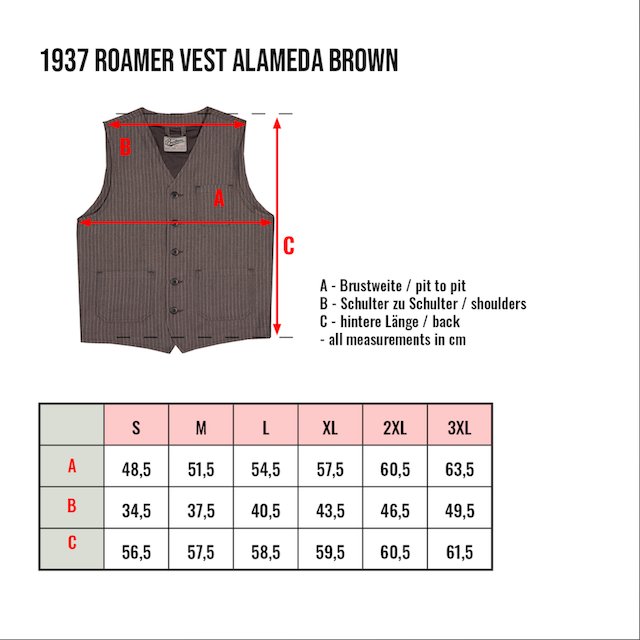 1937 Roamer Vest - Alameda brown - Dotty&Dan