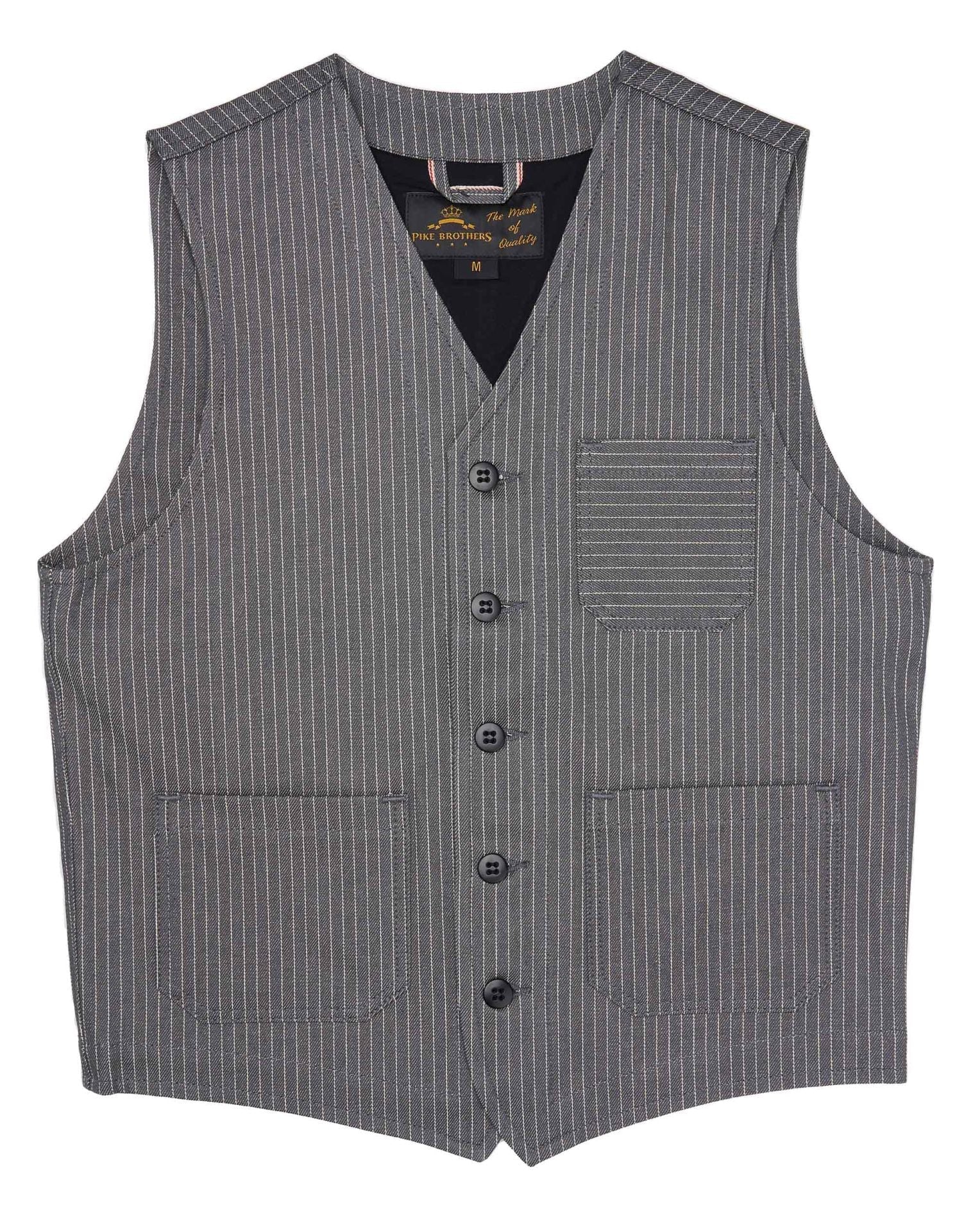 1937 Roamer Vest - grey wabash