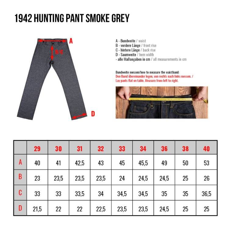 1942 Hunting Pant - smoke grey - Dotty&Dan