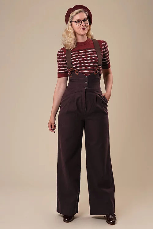 The Miss Fancy Pants Slacks - aubergine - Dotty&Dan