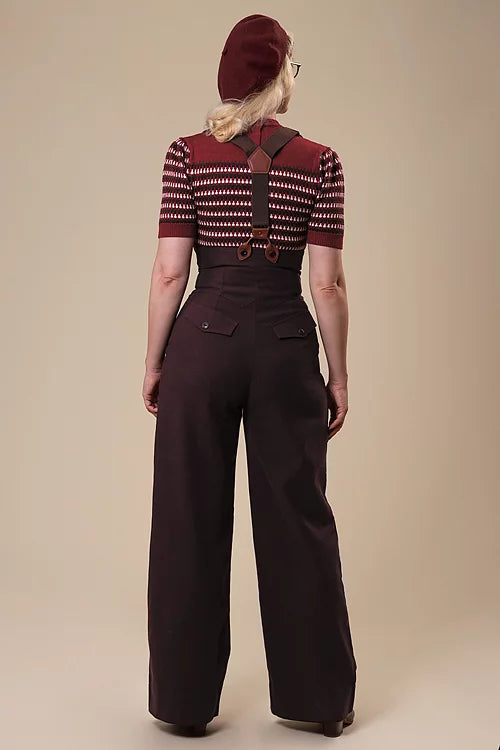 The Miss Fancy Pants Slacks - aubergine - Dotty&Dan