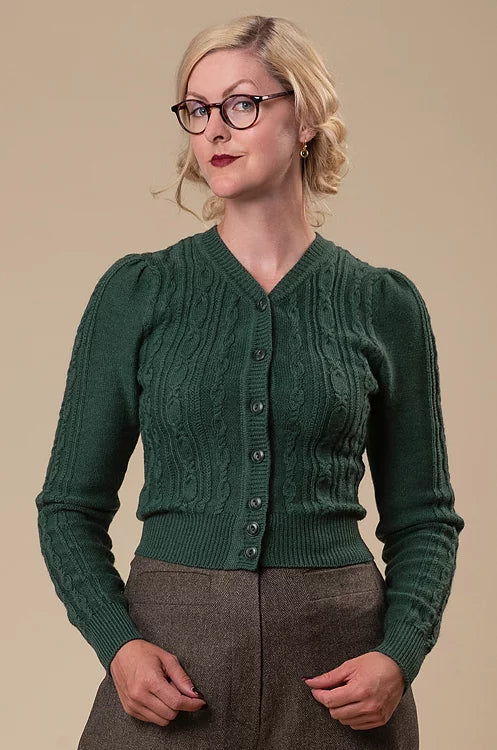 The Ice Skater Cardigan - peacock