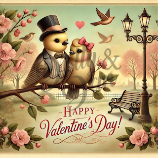 be my valentine - wunderschöne Postkarten - Dotty&Dan