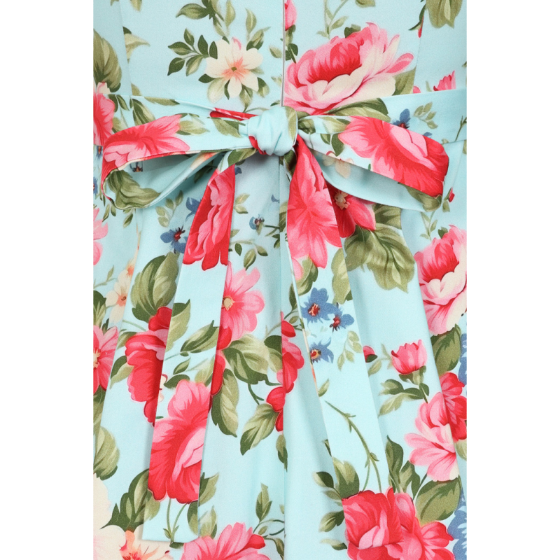 Hepburn-Kleid - Vintage-Blumenmuster - Dotty&Dan