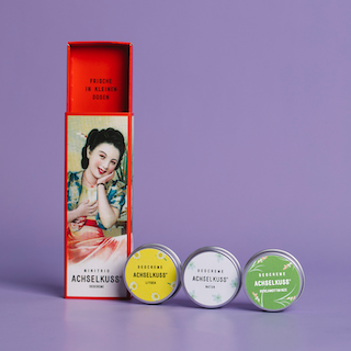 Deocreme Minis Bergamottminze Litsea Natur im Geschenkset