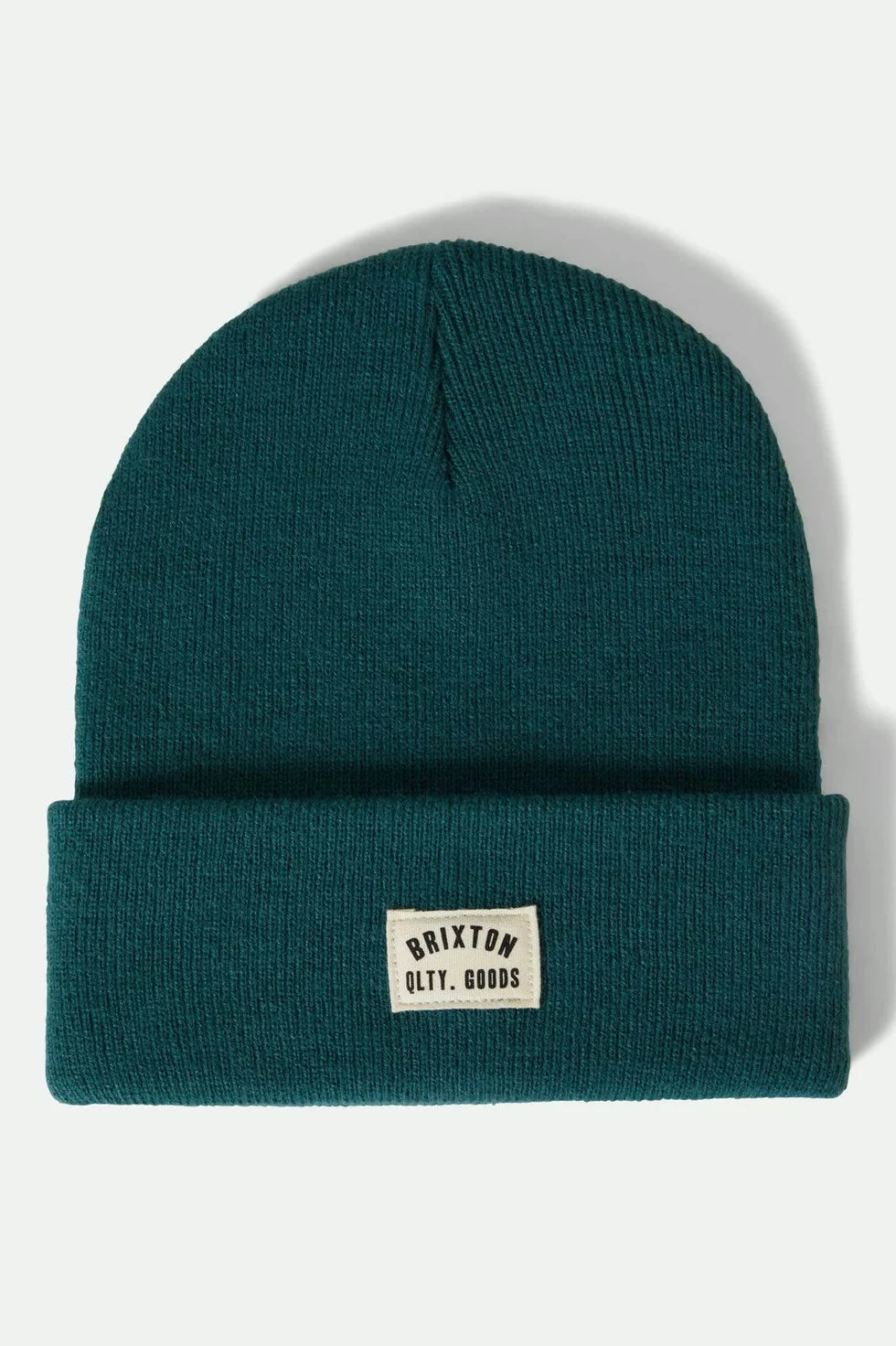 Brixton Woodburn Watch Cap Beanie grün mit Label-Patch