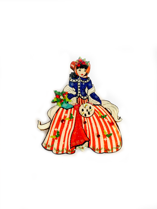 Viktorianische Weihnachts-Brosche - Dotty&Dan