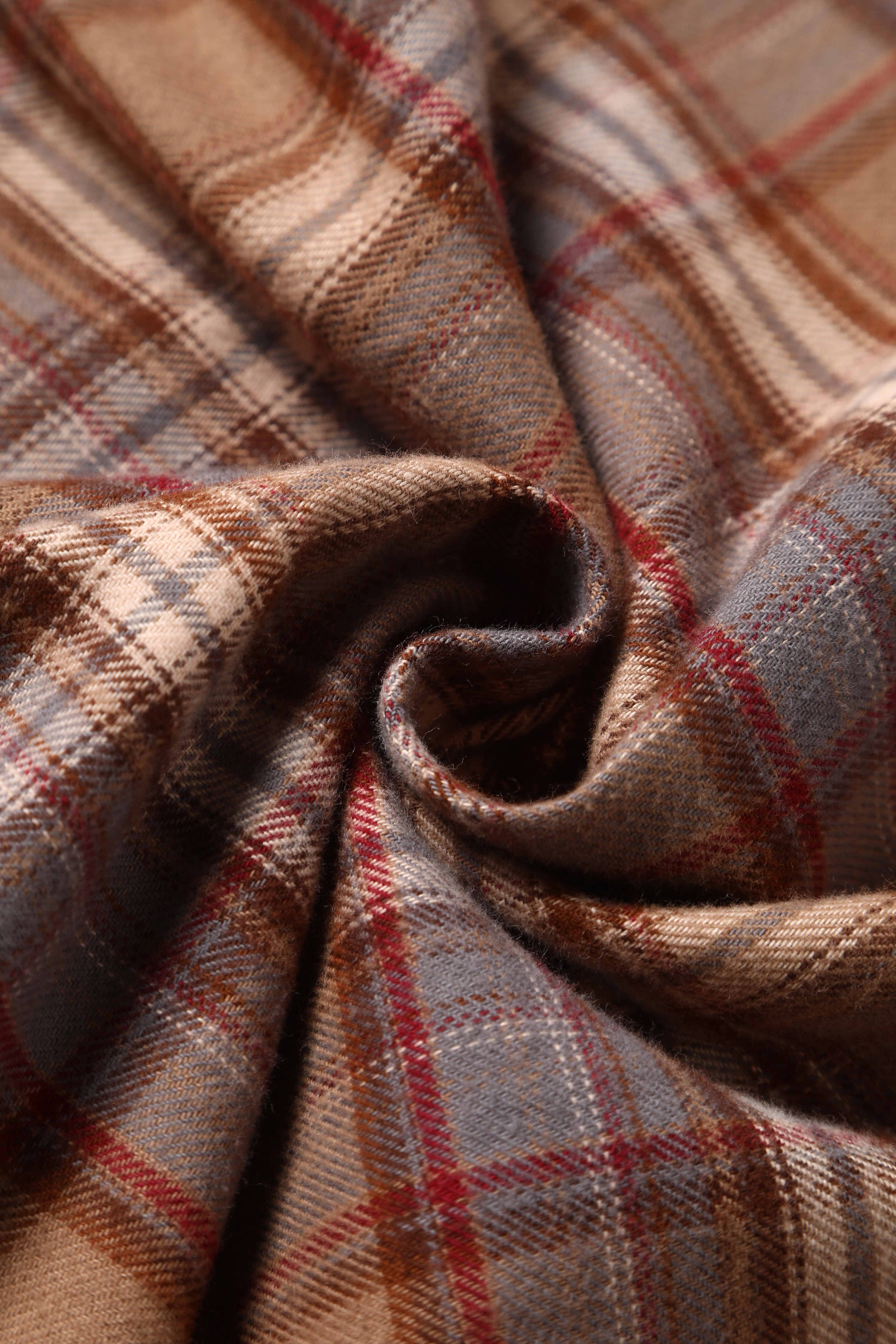 Tartan Hemdkleid - Penelope braun/kariert - Dotty&Dan