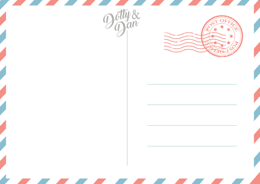 Vintage Weihnachts Postkarte - Einkaufsbummel - Dotty&Dan