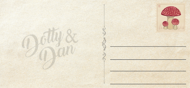 Vintage Weihnachts Postkarte - Adventskranz - Dotty&Dan