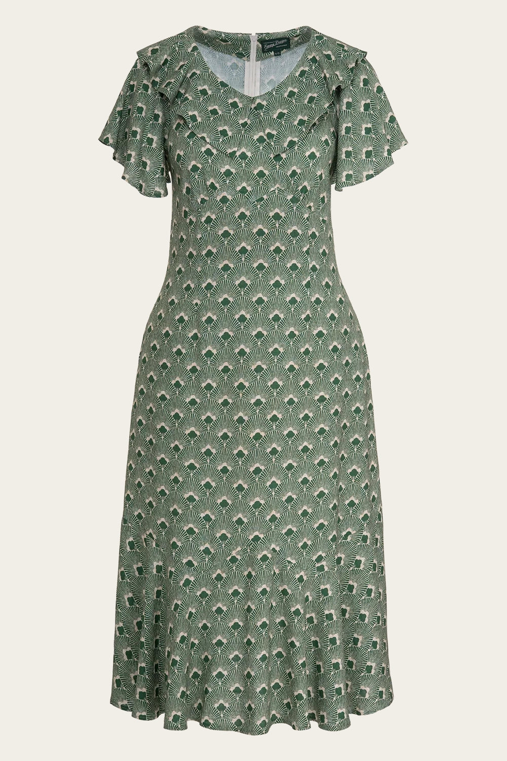 Vintage-inspiriertes Sommerkleid aus Viskose mit fließendem Fall