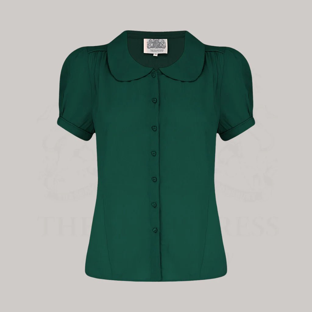 40s Jive Blouse - hampton green - Dotty&Dan