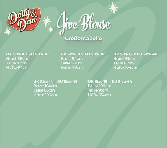 40s Poppy Bluse aus Georgette - Dotty&Dan