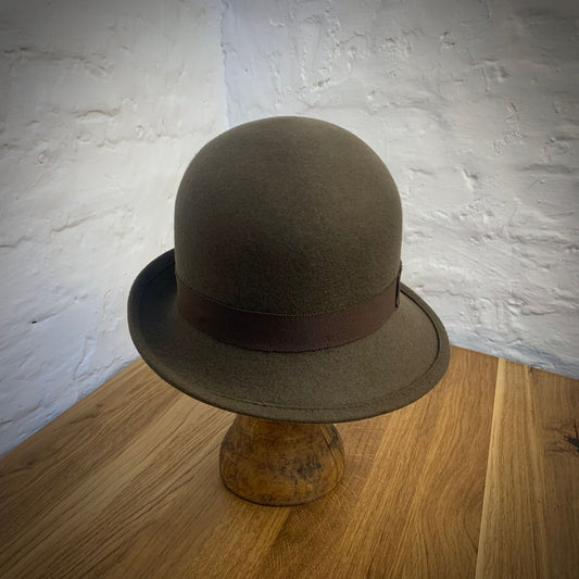 1920 Glockenhut Espresso - Faltbarer Wollfilz-Damenhut im 20er-Jahre Stil - Dotty&Dan