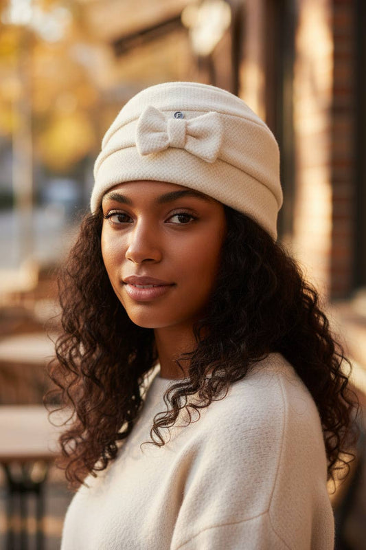 Damenhut „Élise“ -  mit Schleife in Schwarz - Dotty&Dan