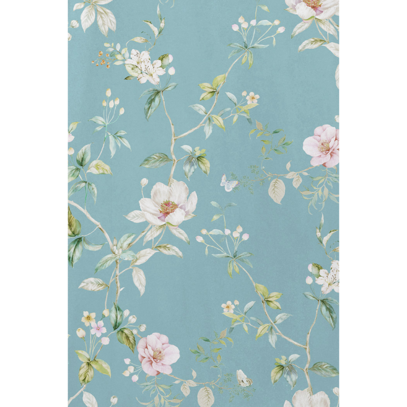 Lyra Kleid - Türkis Sommerblumenmuster - Dotty&Dan