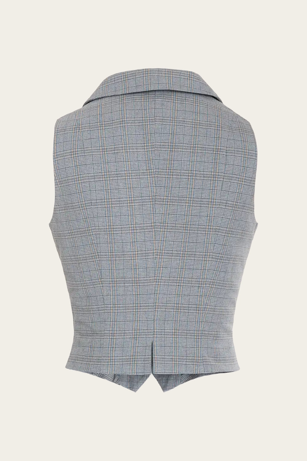 Klassische Edwardian Weste in Blau kariert
