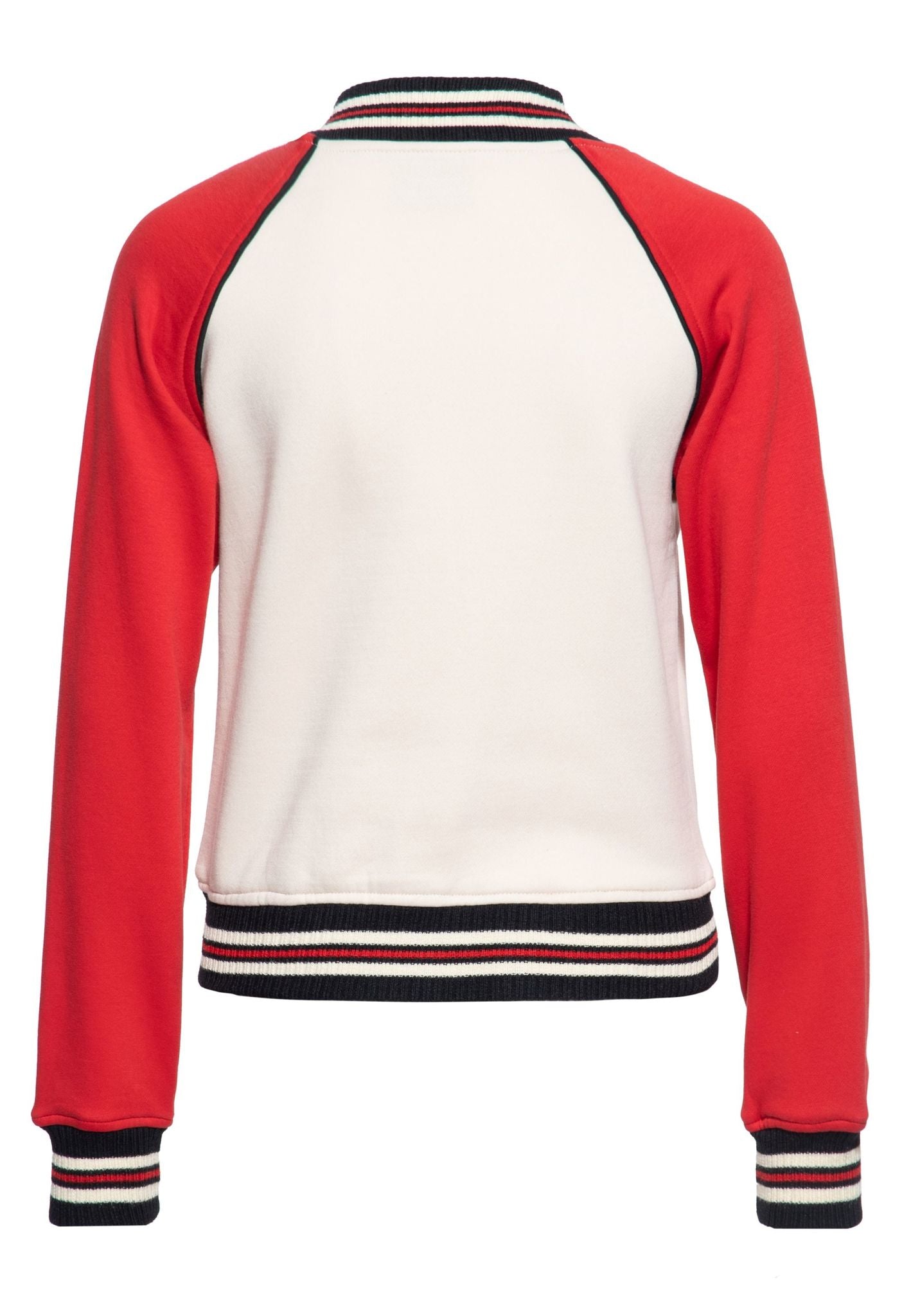 50s College Raglan Sweet Jacke - red - Dotty&Dan