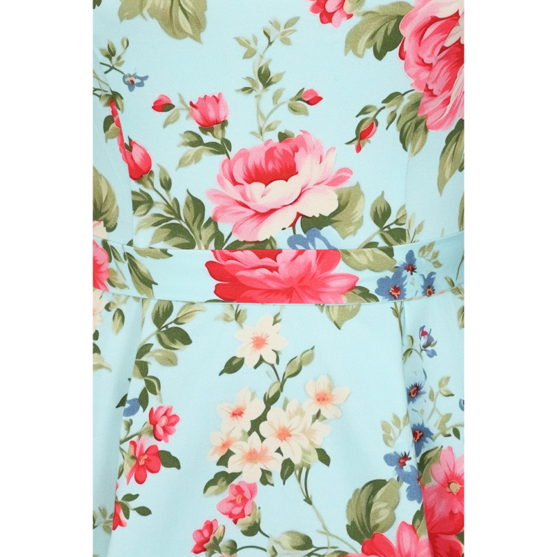 Hepburn-Kleid - Vintage-Blumenmuster - Dotty&Dan