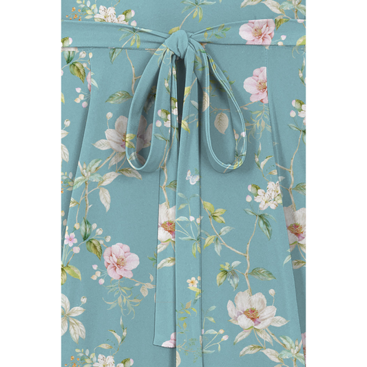 Lyra Kleid - Türkis Sommerblumenmuster - Dotty&Dan