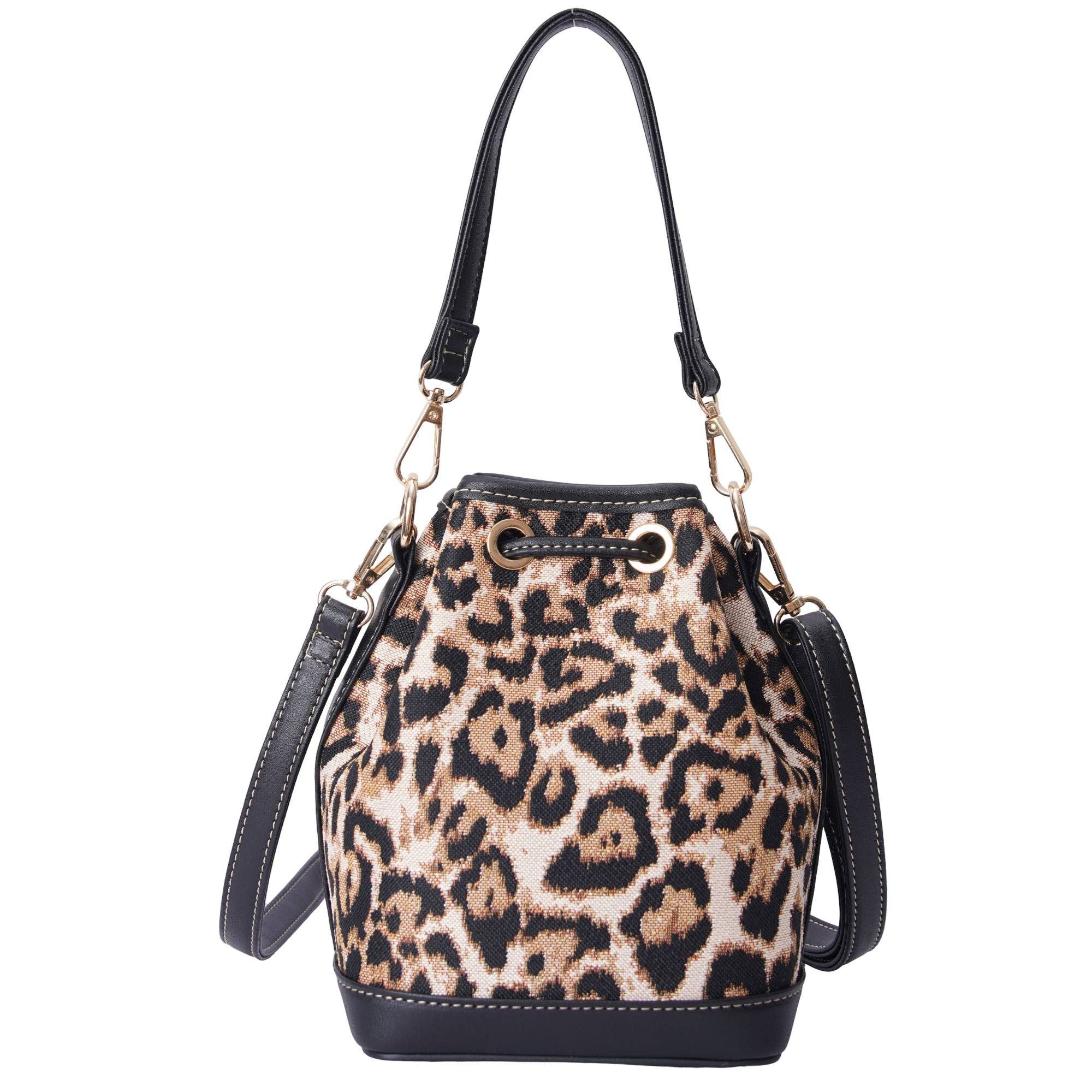 Signare Gobelin Beuteltasche mit Leopardenmuster Ansicht 2