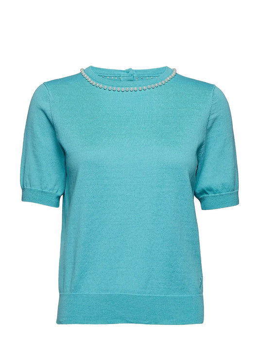 60s Strickpulli Cattis Pearl - türkis - Dotty&Dan