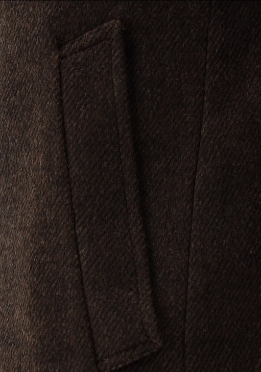 Brauner Herrenmantel CLUB of GENTS CG Mats mit seitlichen Taschen