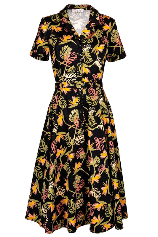 Bridget Swing Dress - Paradise Palm - Dotty&Dan