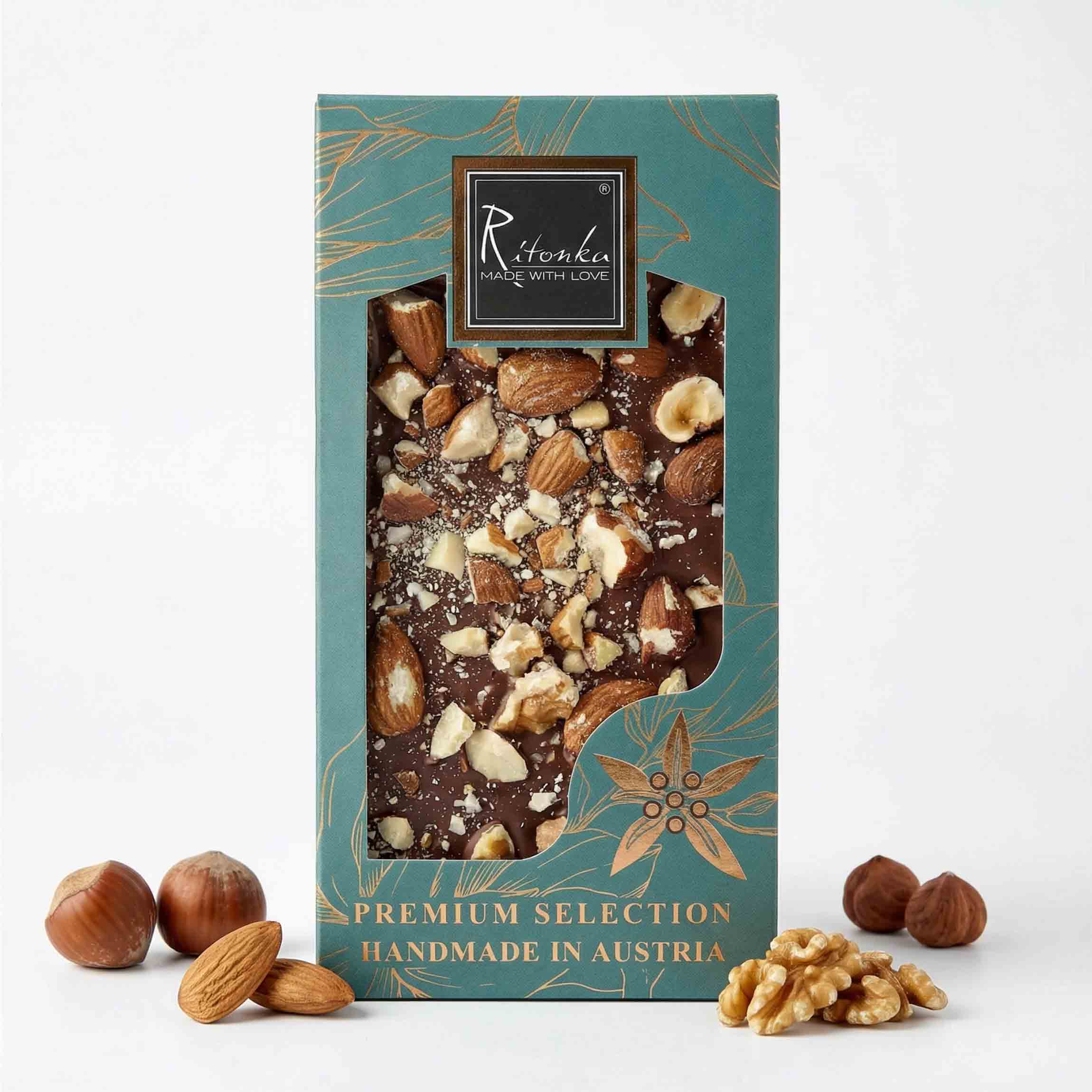 Premium-Milchschokolade – Nussmix von Ritonka – Produktfoto