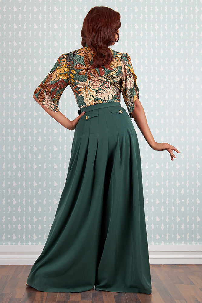 Gali-Gia Jumpsuit - emerald leaf - Dotty&Dan