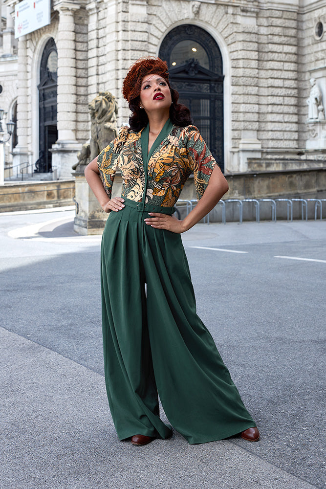 Gali-Gia Jumpsuit - emerald leaf - Dotty&Dan