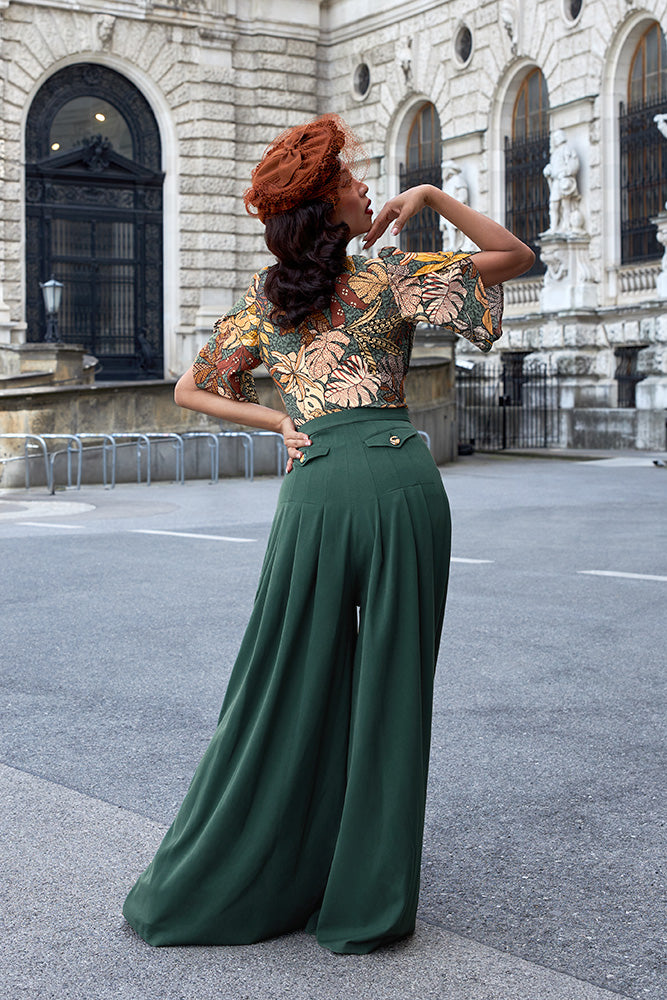 Gali-Gia Jumpsuit - emerald leaf - Dotty&Dan