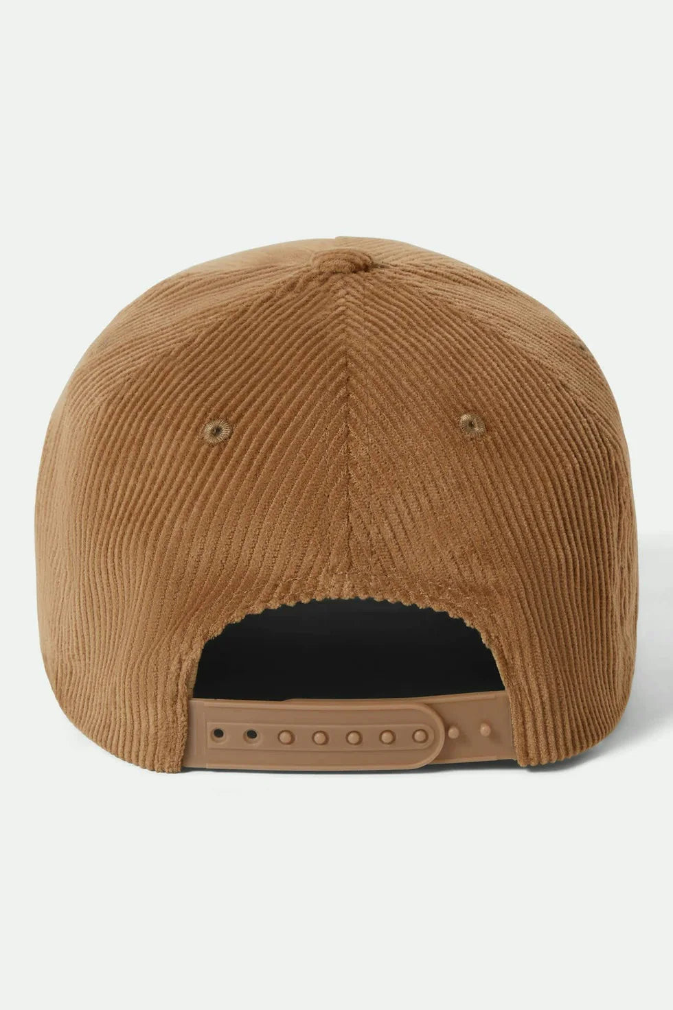 Nachhaltige Cord Cap von Brixton in Braun mit Kordeldetail