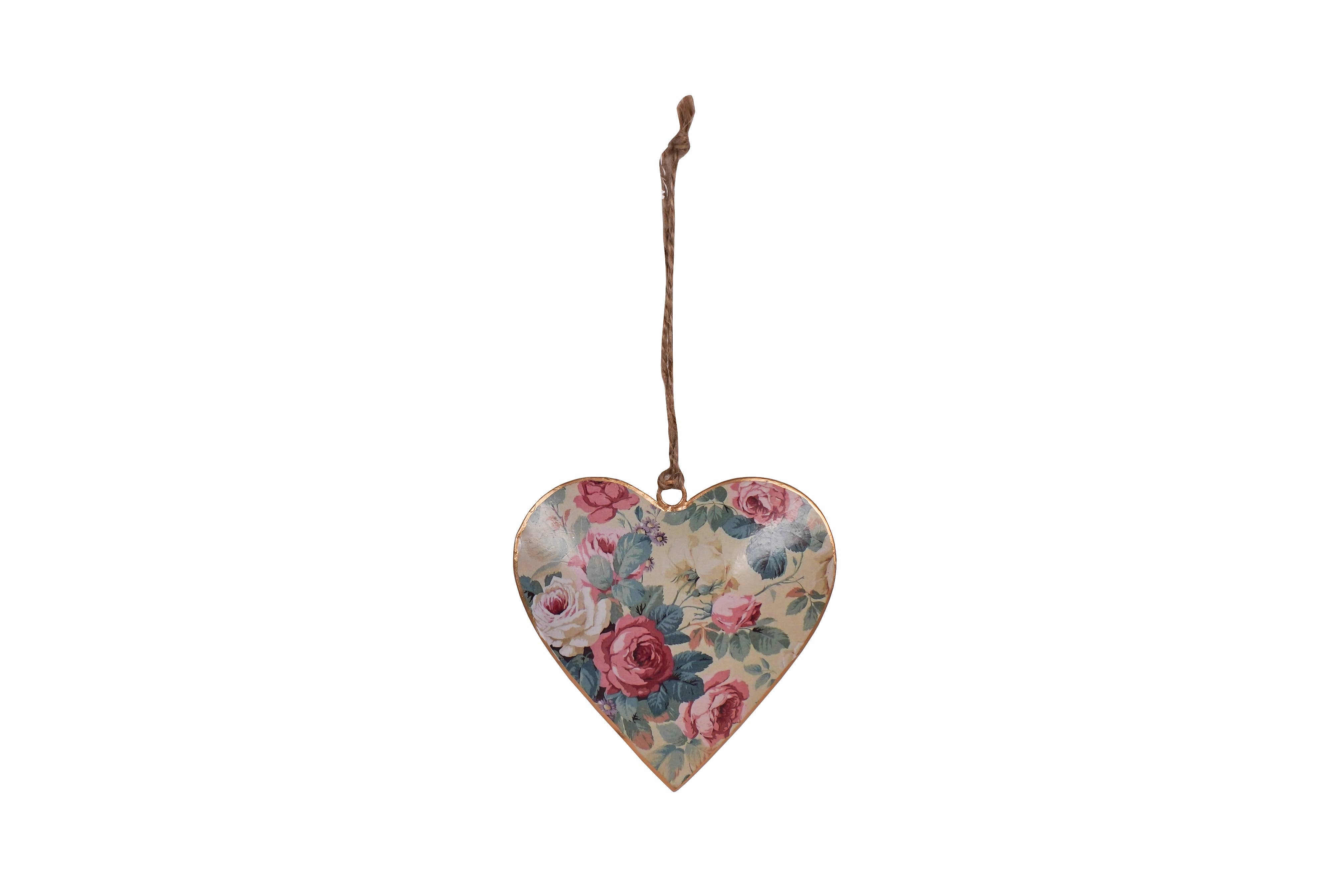 Vintage Metallherz Roses zum Aufhängen - Dotty&Dan